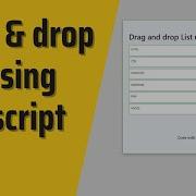 Drag Drop List Using HTML CSS JavaScript Draggable List In Javascript