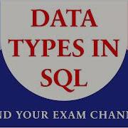 Data Types In SQL Char Varchar Int BigInt Float Date Structured Query Language DBMS
