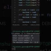 How To Find Maximum Of Three Numbers In Python Python For Beginners Python Maximumnumber