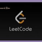 Keyboard Row Leetcode 500
