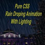 Rain Animation With Lighting Rain Effect With Html5 And CSS3 Rain Effect