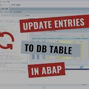 Update Entries In Database Table With ABAP English
