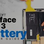 Замена аккумулятора Microsoft Surface Pro 3 1631