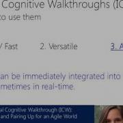 Informal Cognitive Walkthroughs ICW
