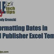 Formatting Dates In BI Publisher Excel Templates