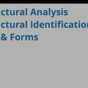 001 CE340 Structural Identification And Structural Forms