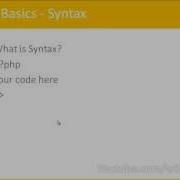 PHP Basics Video 2 First PHP Script Variables Strings Concatenation