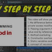 OOP Programming Using Java Methods And Classes Public Private Overloading Recursion Static