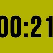21 Second Timer Countdown No Music With Alarm