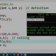 Call By Value Program In C Learn Coding