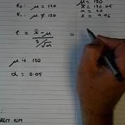 How To Perform A One Sample T Test By Hand