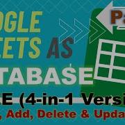 Part 4 Make Google Sheets As Your Database API Ver 2
