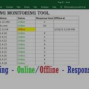How To Create Monitoring Tool Online Offline Response Time