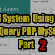 Crud System Using Ajax JQuery PHP MySQL Part 2