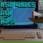 Commodore 64 Waves с кораблями на базовом уровне сложности