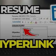 How To Hyperlink Email LinkedIn And Other Links In A Resume Tutorial 2026