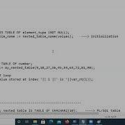 Oracle SQL PLSQL Session 27 Collections Nested Tables
