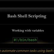 Bash Shell Scripting Working With Variables Video 6