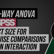 Two Way ANOVA In SPSS Effect Size For Pairwise Comparisons Interaction Effect