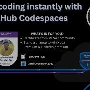 Start Coding Instantly With GitHub Codespaces Microsoft Learn Student Ambassadors Event