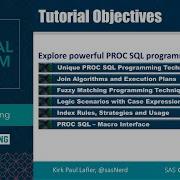 SAS Tutorial PROC SQL Programming Techniques For SAS Users And Programmers