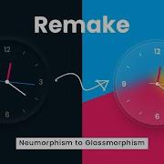 Neumorphism To Glassmorphism Javascript Working Analog Clock UI Design