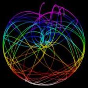 Double Pendulum Chaos Light Writing Computer Simulation 4