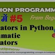 Operators In Python Arithmatic Operator In Python Part 5
