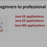 42 1 Java Beginners To Professional Java SE EE ME