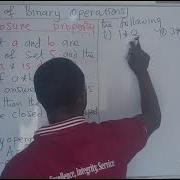 The Closure Property Of A Binary Operation