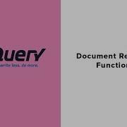 JQuery Tutorial 6 Document Ready Event