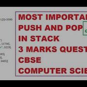FAQ Board Questions Push Pop In Stack Through List Computer Science Class 12 CBSE