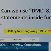 Oracle Interview Question Can We Use DML And DDL Statements Inside Function