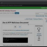 Doc RTF Malicious Document