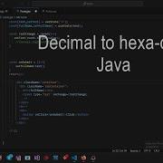 Write A Java Program To Convert A Decimal Number To Hexadecimal Number Decimal Number To Hexa