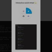 Interactive Social Wheel Coding Webdesign