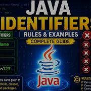 Java Identifiers Explained In Deep Java Identifiers In Detail Rules Valid Invalid Examples