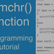 Memchr Function C Programming Tutorial