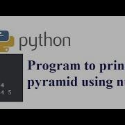 Python Program To Print Half Pyramid Using Numbers
