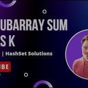 560 Subarray Sum Equals K Brute Force Using HashSet Vishal Rajput