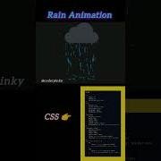 Rain With Animation Effect Using Html CSS And JavaScript Html5css Javascripts Webdesign