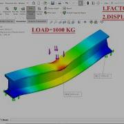 Find Factor Of Safety And Displacement Of I Beam In SolidWorks Simulation