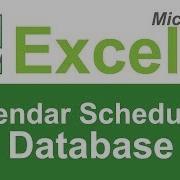 Microsoft Excel Calendar Scheduling Template