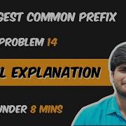 Longest Common Prefix LeetCode Problem 14 Tamil Explanation