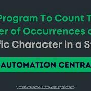 Java Program To Count The Number Of Occurrences Of A Specific Character In A String Java Interview