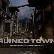 Ruined Town Game Ready Environment Unity Engine
