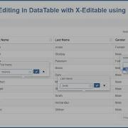 In Place Editing In DataTable With X Editable Using PHP Ajax