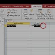 Microsoft Access Tutorial 1 Create Table Easy