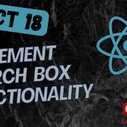 61 Implement Search Box Functionality With UseEffect Hook In The BooksDb React App React18