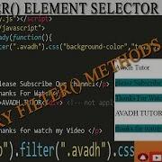 Jquery Filter Method Jquery Filter Element Jquery Select Specific Elements